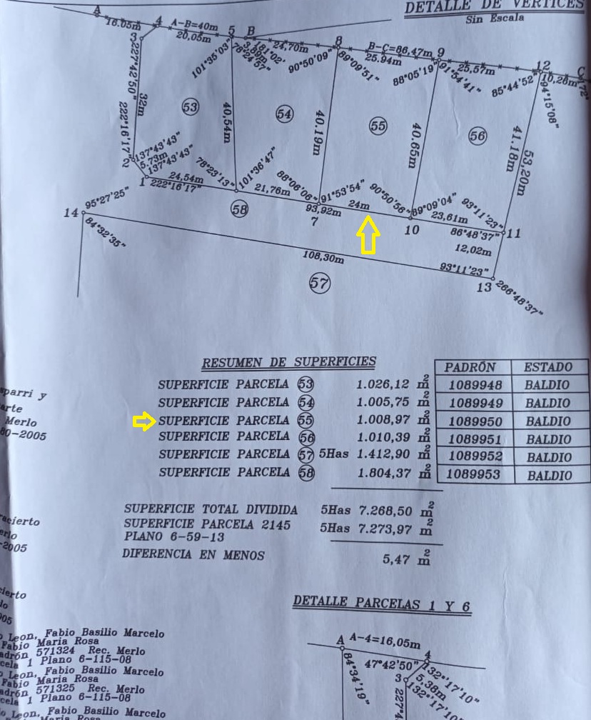 LOTE EN CARPINTERIA
